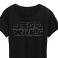thumbnail image 3 of Star Wars - Logo Outline - Women's Short Sleeve Classic Fit Tee, 3 of 5