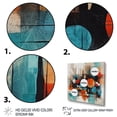 thumbnail image 3 of Designart "Orange Abstracted Geometric Explorations III" Modern Geometric Canvas Art Print, 3 of 5