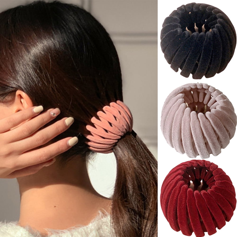 Women Hair Clips Nest Crystal Hairpin Hair Claws Ponytail Bun Holder Accessories 