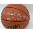 thumbnail image 3 of Earl The Pearl Monroe Autographed Spalding NBA Game Ball Basketball New York Knicks "HOF 1989" Beckett BAS QR #BS30425, 3 of 5