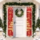 thumbnail image 2 of Wosthever Letrero de porche de Navidad 2020 para el hogar, tela Oxford, pancarta de puerta de Navidad, colgante de pared para exteriores, Kits de decoración para fiestas PAGS, 2 of 6