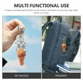 thumbnail image 3 of Phenofice Sturdy Chicken Leg Keychain Aesthetic PVC Metal for Bag Keys Decoration, 3 of 8
