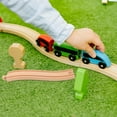 thumbnail image 1 of UPOUART Rail en Bois Kaki 2 Pcs Rails en Forme de S pour Croissance Intellectuelle, 1 of 5