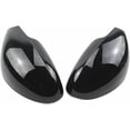 thumbnail image 2 of Compatible For Seat Leon MK1 1M 1999-2006 Car Rearview Mirror Cover Side Wing Protect Frame Covers Trim Carbon Look and Bright Black(Carbon Fiber Look), 2 of 7