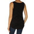 thumbnail image 2 of CHARTER CLUB $49 Womens New 1420 Black Lace Jewel Neck Sleeveless Top M B+B, 2 of 2