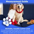 thumbnail image 6 of Hemvt 100% Waterproof Recliner Couch Covers 2 Seater, 1-Piece Washable Reclining Sofa Cover, Non-Slip Recliner Chair Cover with Pocket, Elastic Straps for Dogs, Pets, Dark Blue, 6 of 12