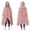 Pink Butterfly Pattern, variant on Wearable Blanket,Purple Leaf Butterfly Pattern Hooded Wearable Flannel Blanket for Adults & Teens,Winter Poncho Shawl Wrap Cape Cozy Anti-Pill,50"x60"