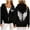 Black, variant on Womens Angel Wings Graphic Zip Up Hoodie Long Sleeve Full Zip Sweatshirt Back Print Inspirational Hooded Jacket With Side Pockets Everyday Wear