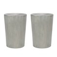thumbnail image 2 of Noble House Bartram Metal Sunburst Side Tables, Set of 2, Brushed Antique Silver, 2 of 6