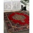 thumbnail image 2 of Ahgly Company Indoor Round Traditional Brown Persian Area Rugs, 3' Round, 2 of 6