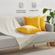 thumbnail image 5 of Juego de 2 fundas de cojín de terciopelo amarillo - Funda de almohada de 45 x 45 de terciopelo suave - Fundas de cojín con cierre de cremallera oculto, para cojines de sofá y cojines decorativos, 5 of 5