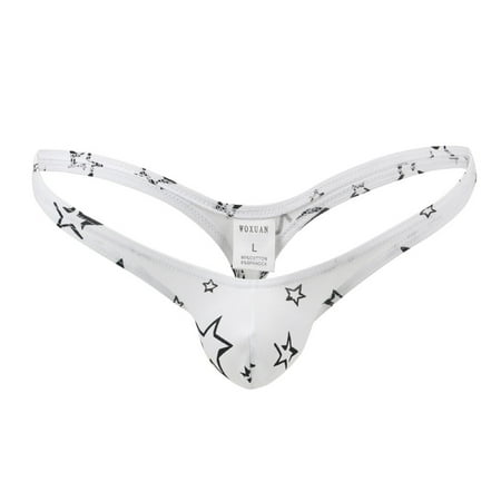 

Pxiakgy lingerie for women New Men Underpants Ultra-Thin Ice Silk With Low Waist Briefs Underwear White + XXL