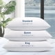 thumbnail image 2 of Almohadas de cama Piwaal King Size, paquete de 2, plumón alternativo, gris, 2 of 7