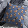 thumbnail image 2 of Castle Fairy Kawaii Sloth Fabric by the Yard 1 Yard,Jungle Animal Home Decor Fabric by the Yard,Tree Leaves Room Decor Fabric by the Yard,Breathable Cartoon Home Decor, 2 of 6