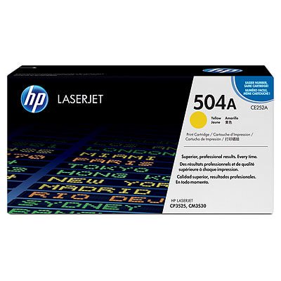 HP 504A (CE252A) Toner Cartridge, Yellow
