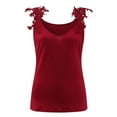 thumbnail image 5 of Sngxgn Women Sleeveless Tank Tops Tops Summer Casual Blouse V Neck Solid Color Vest Shirt Tops for(,XXXXXL), 5 of 5