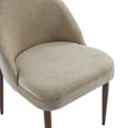 thumbnail image 5 of Christopher Knight Home Chenille Upholstered Dining Chair with Curved Back, Light Camel, Set of 2, 5 of 9