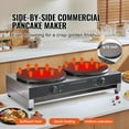 thumbnail image 6 of KFFKFF Dual-Head Crepe Maker Machine, 16" Electric Griddle, 3400W Pancake Griddle Precise Temperature Control for Pancakes, Desktop Use, 6 of 9