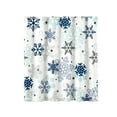 thumbnail image 2 of Honmine Colorful Christmas Snowflake Bath Curtain, Fabric Shower Curtain with 12 Hooks, No Drill Installation for Bathroom, Holiday Themed Decor, 2 of 6