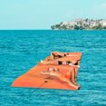 thumbnail image 1 of Digitalstone 15 x 6 FT Floating Water Mat Foam Pad Lake Floats Lily Pad, 3-Layer XPE Water Pad with Storage Straps for Adults Outdoor Water Activities, 1 of 9