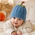 thumbnail image 5 of Baby Pumpkin Hat Knitted Cute Toddler Beanies Soft Warm Autumn Winter Hat Halloween Costume Photo Props Accessories, 5 of 7
