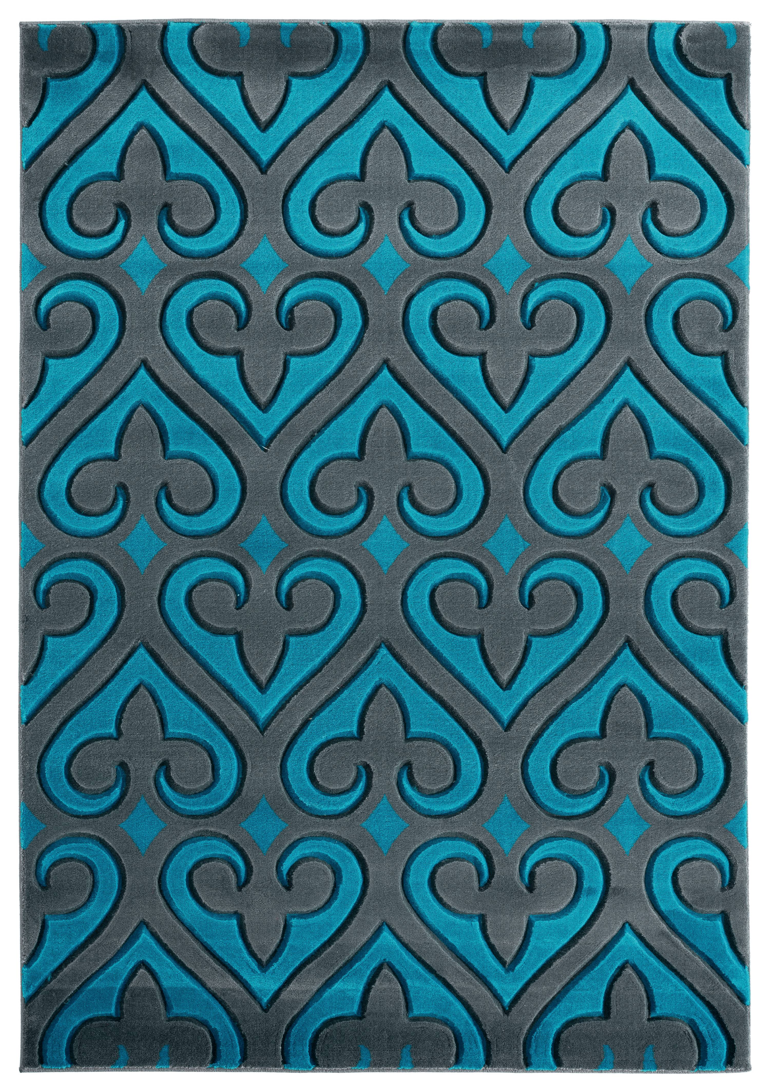 United Weavers Drachma Benachi Modern Geometric Accent Rug, Turquoise, 2'7" x 4'2"
