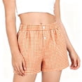 thumbnail image 2 of Mifsaly Girls Plaid Casual Shorts Toddler Kids Comfort Elastic High Waisted Lounge Shorts Soft Breathable Summer Vacation Clothes with Pockets, 2 of 6