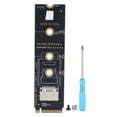 thumbnail image 2 of Adaptador M.2 A Oculink SFF-8612, PCIe 3.0 M.2 m Key A Oculink SFF-8611 SFF-8612 Tarjeta Adaptadore de host para PCIe NVME SSD, Expansión del, Fácil Conexión Con SSD, 2 of 7