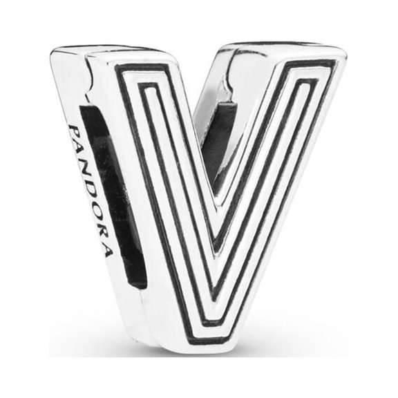 Pandora Reflexions Letter V Clip Charm - 798218