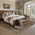 thumbnail image 5 of BERTHMEER 8'x10' Area Rugs for Living Room Large Vintage Brown Carpets for Bedroom Office Machine Washable Farmhouse Dining Room Oriental Rugs Non Slip Traditional Distressed Rugs, 5 of 9