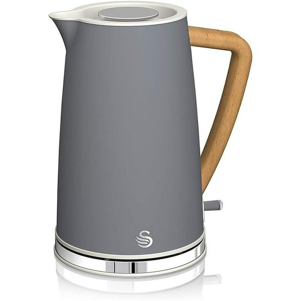 Swan Nordic Collection Electric Kettle 1.7 Liter Capacity 1500 Watts Matte Gray