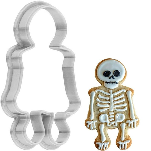 Halloween Skeleton Cookie Cutter 4 Inch Made in USA by WONDERTORY