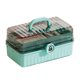 thumbnail image 1 of Advancent Almacenamiento portátil de pastillas 3 y Kit de almacenamiento portátil, caja organizadora con hebilla de seguridad, prácticas Almacenamiento y organización del hogar Azul Grande 32*18*17.5, 1 of 6