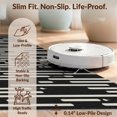 thumbnail image 6 of Design&I 4'x6' Washable Area Rug Black White Abstract Streaks Design Contemporary Artistic Streak Versatile for Reading Nook, Bedroom, Pet Friendly & Non-Slip Built-In Grip, 6 of 7