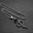 thumbnail image 6 of GKNET Punk Personalized Cast Cobra Pendant Hip-hop Minimalist Stainless Steel Necklace, 6 of 9