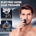 thumbnail image 2 of 2-in-1 Nose Hair Trimmer, Ultimate 2-in-1 Nose Hair Trimmer - for Effortless, All-Day Comfort, Groom with Precision, Rechargeable Portable for Noses, Ear and Eyebrow (Black+Blue), 2 of 8