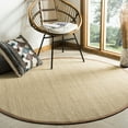 thumbnail image 2 of SAFAVIEH Natural Fiber Urban Striped Sisal Area Rug, Multi/Light Brown, 5' x 8', 2 of 9
