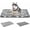 L (34.2"x22.4"x1.1"), variant on Dog Crate Pad - Reversible Kennel Mat (Cool & Warm), Machine Washable, Cozy Star Pattern Sleeping Pad for Small Medium Large Dogs, All-Season Pet Bed, Suitable for 36"x24" Dog Crate, Grey