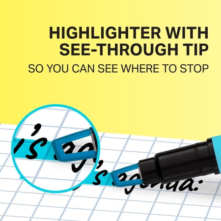 Sharpie Clear View Highlighter, Pocket Highlighter, Assorted, 8 Count - Image 2