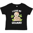 thumbnail image 3 of Inktastic Cute Sloth I Love My Grammy with Green Leaves Boys or Girls Toddler T-Shirt, 3 of 5