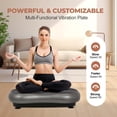 thumbnail image 2 of Vibration Plate Exercise Machine Body Vibration Platform Whole Body Workout Vibration Fitness Machine for Home Weight Loss, 2 of 7