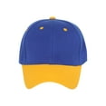 thumbnail image 2 of Two-Tone  Adjustable Baseball Cap, Royal Yellow, 2 of 2