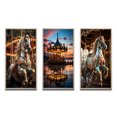 thumbnail image 2 of Designart "A Celebration of Carousel s Timeless Charm" Cityscapes Framed Wall Art Set Of 3 - Multi-Color Carousel Frame Canvas Set For Living Room Decor, 2 of 6