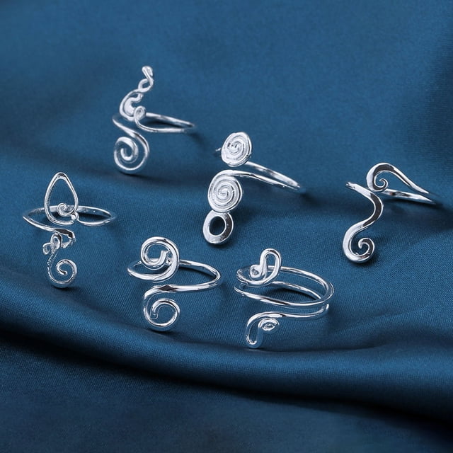 OULII Toe Rings for Women Alloy 1Pack Bohemian Open Rings Comfortable to Wear