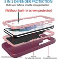 thumbnail image 3 of WWS-Defender Case for Samsung Galaxy S21 FE 5G, Galaxy S21 FE 5G Phone Case Heavy Duty Shockproof Dustproof 3 in 1 Rugged Protective Bumper Cover for S21 FE 5G Purple(Without Screen Protector), 3 of 4