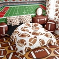 thumbnail image 2 of Erosebridal Watercolor Football Twin Bedding Sets, Soft Sports Bedding Comforter Set for Boys and Girls, Black Reversible 7-Piece, 2 of 6