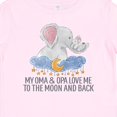thumbnail image 4 of Inktastic My Oma and Opa Love Me to the Moon and Back Elephants Boys or Girls Baby T-Shirt, 4 of 5