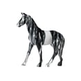 thumbnail image 3 of Escultura de caballo, figura decorativa de animal para escritorio, mesa, centro de mesa, oficina Gris pequeño, 3 of 10