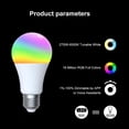 thumbnail image 3 of MoesHouse Tuya Bombilla LED inteligente E27 RGB Bombilla LED para Alexa Google Home Kuymtek Para estrenar, 3 of 5