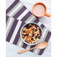 thumbnail image 3 of Purple Grey Stripe Kitchen Dish Towels for Drying Dishes Set of 4, Minimalist Farmhouse Striped Waffle Weave Microfiber Hand Tea Bathroom Towels Quick Dry & Absorbent Towel 12x12, 3 of 7